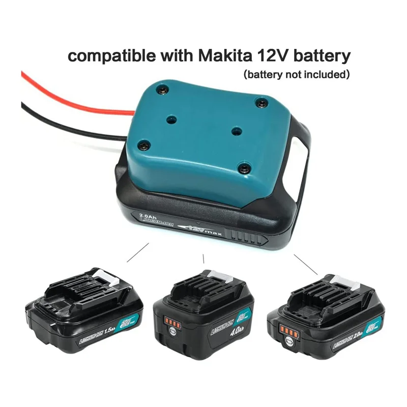 

ABSE-10.8V-12V разъем питания док-станции для крепления аккумулятора с разъемами проводов 14Awg, инструмент-адаптер для аккумулятора DIY