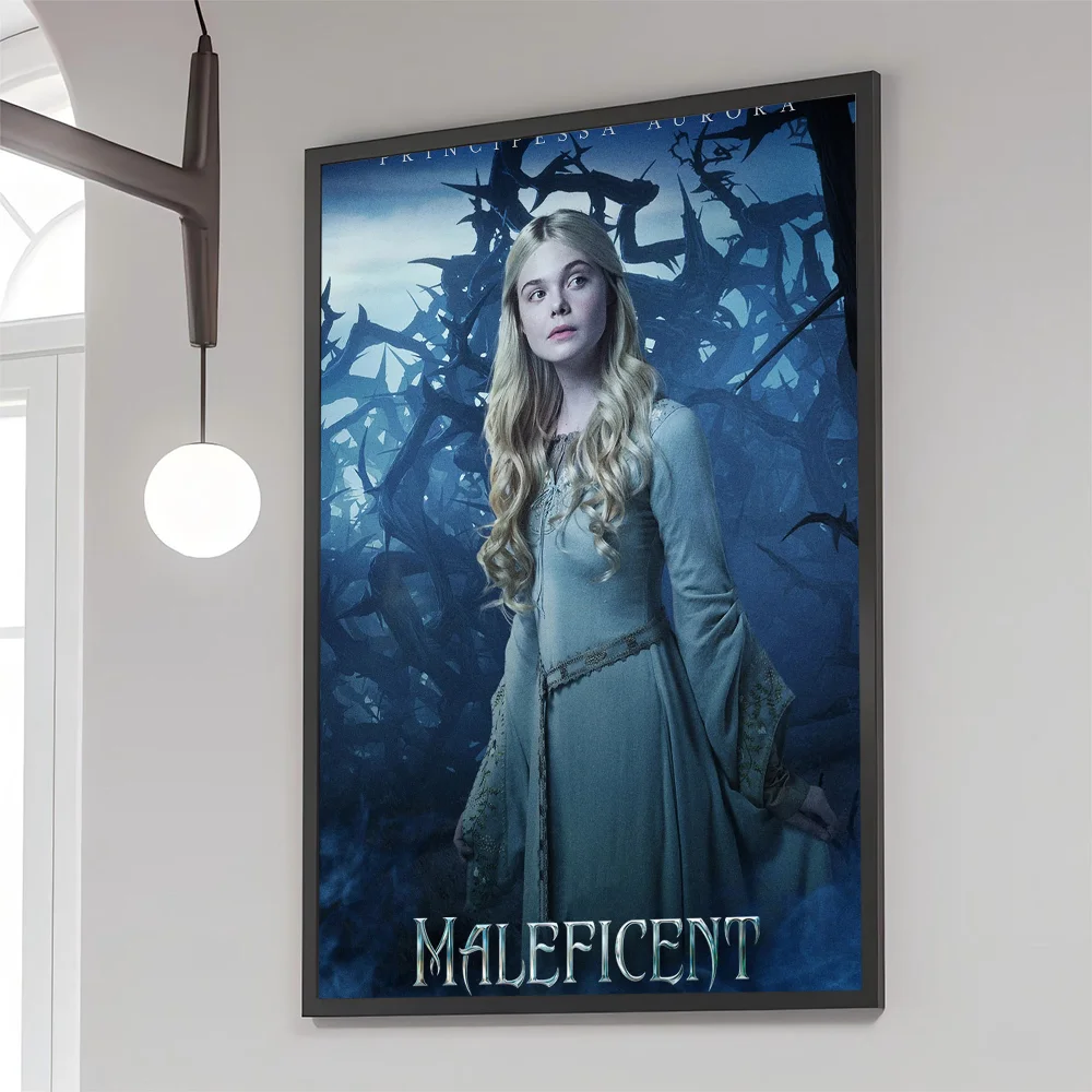 1PC M-Maleficents Poster Movie Sticky Posters Retro Kraft Paper Sticker DIY Room Bar Cafe Aesthetic Art Wall Painting