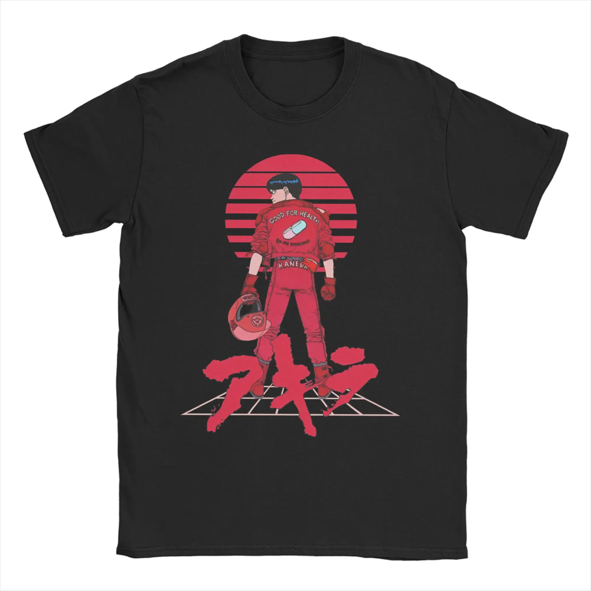 

Akira Anime Manga T Shirts Men Women 100% Cotton Casual T-Shirt Round Neck Shotaro Kaneda Tees Short Sleeve Clothes Summer