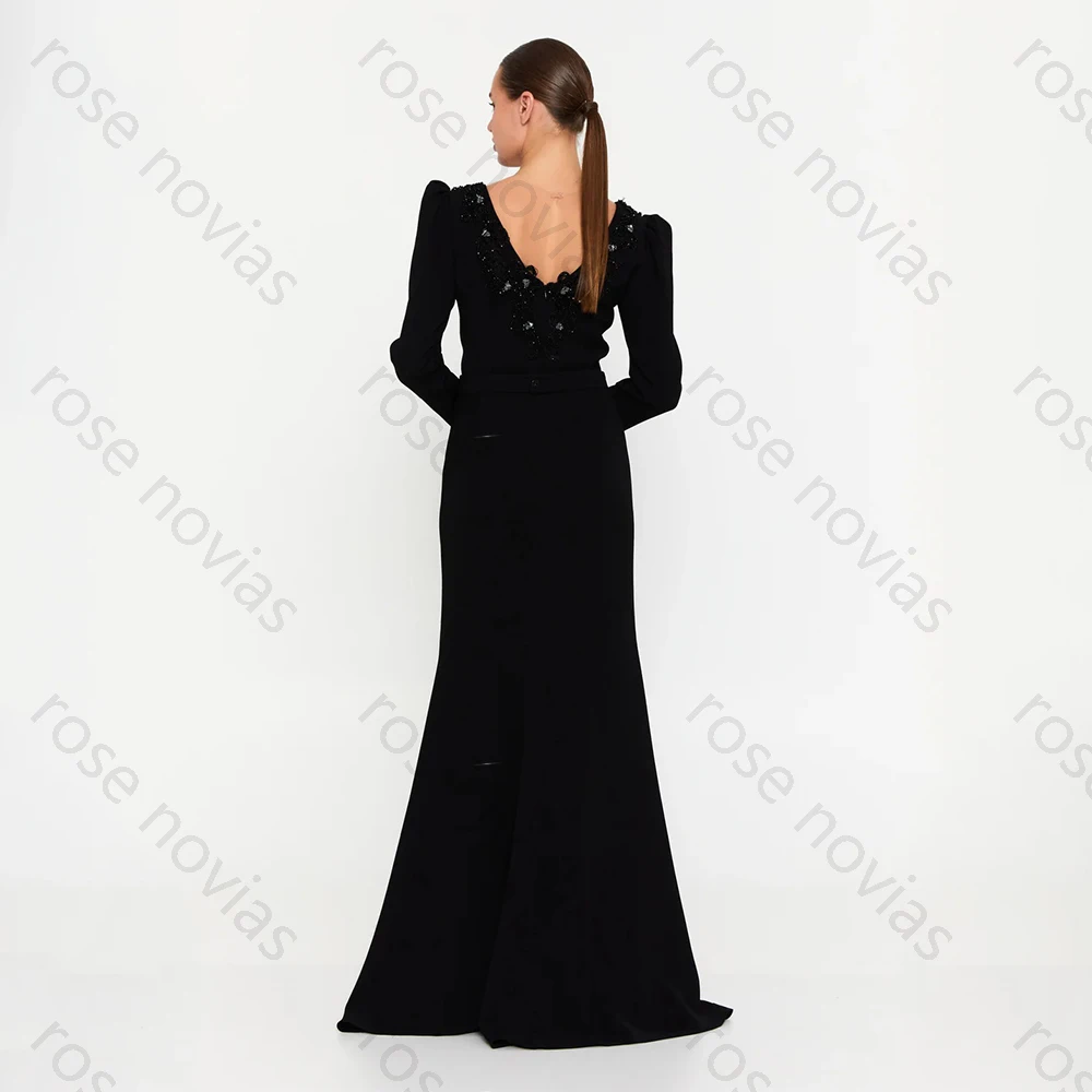 High Quality Classic Evening Jersey for Floor-Length Square Collar Prom Dress Mermaid Embroidery Vestidos De Fiesta Customized