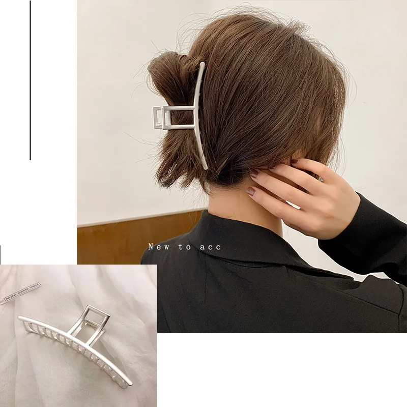 2022 neue Frauen Mode Metall Geometrische Haar Clips Klaue Clip Große Gold Haar Clip Stirnband Haarnadel Haar Krabben Haar Zubehör – Detail 16