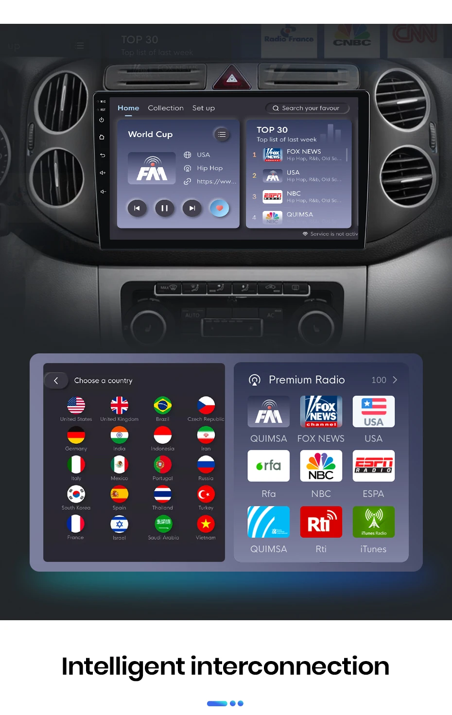 Junsun Autoradio für VW Volkswagen Tiguan 1 Nf 2006 2007 2008 2009 2010 - 2016 Carplay Android Auto FM RDS DSP BT GPS Navi SWC HD IPS Touchscreen Plug & Play Multimedia-Player Freisprecheinrichtung Original-Autostil Haupteinheit – Detail 14