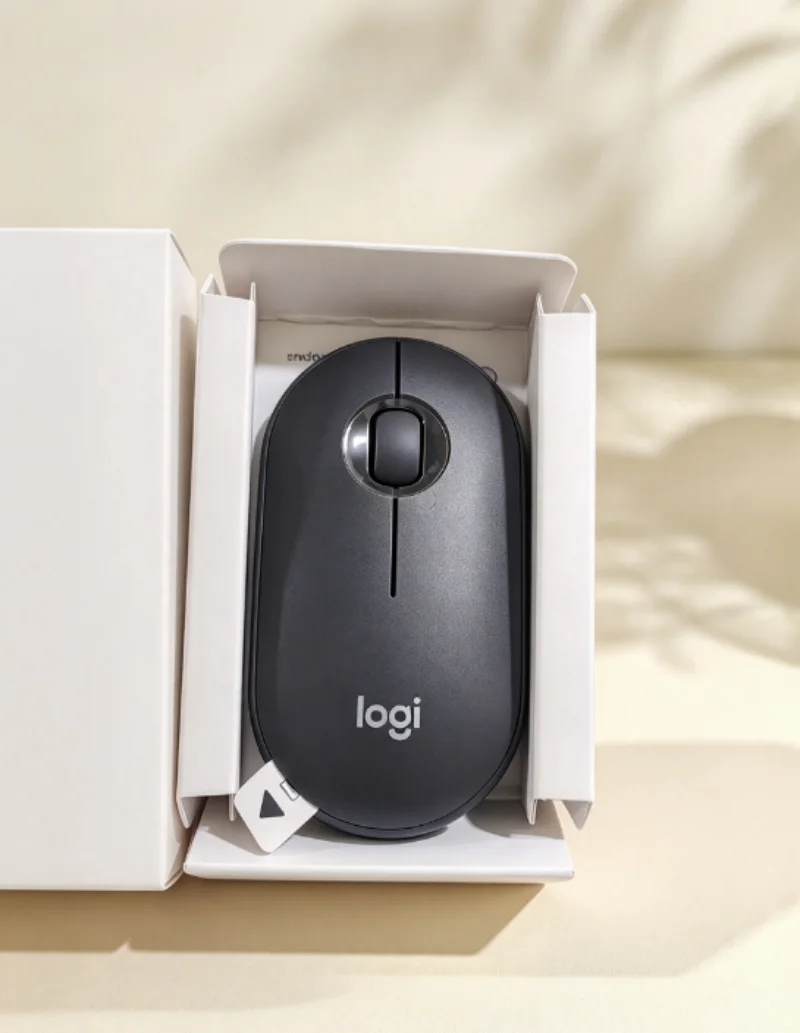 Logitech Pebble M350 Dual Mode Wireless Bluetooth 2.4G Silent Mice, Slim Fashion Office Mouse, 18 Months Battery For Laptop Tabl