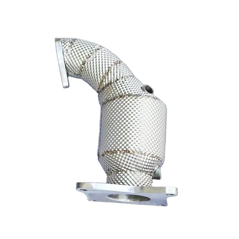 Head Section High flow Pipes Exhaust Pipes branch downpipe Exhaust Pipe with catalyst   For Subaru Legacy/Forester 2.5T 