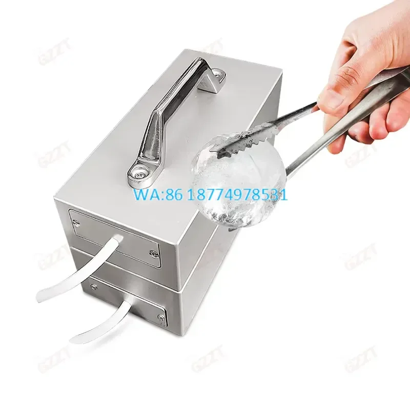 Wmwmnu for Food Grade 55mm 70mm Two Molds Customize 2 in 1 Round Shape Whiskey Ice Ball Press Metal 70Mm Ice Mold Presser Ice