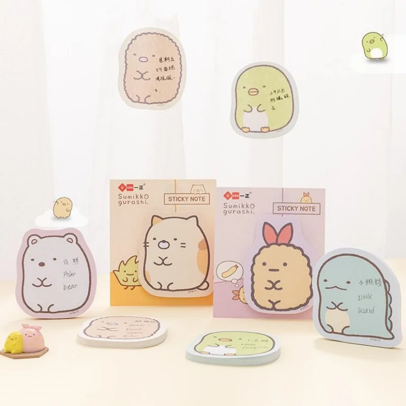 Kawaii Sumikko gurashi Memo Pad Sticky Notes Cute Stationery Label Notepad Planner Sticker Post School Supplies