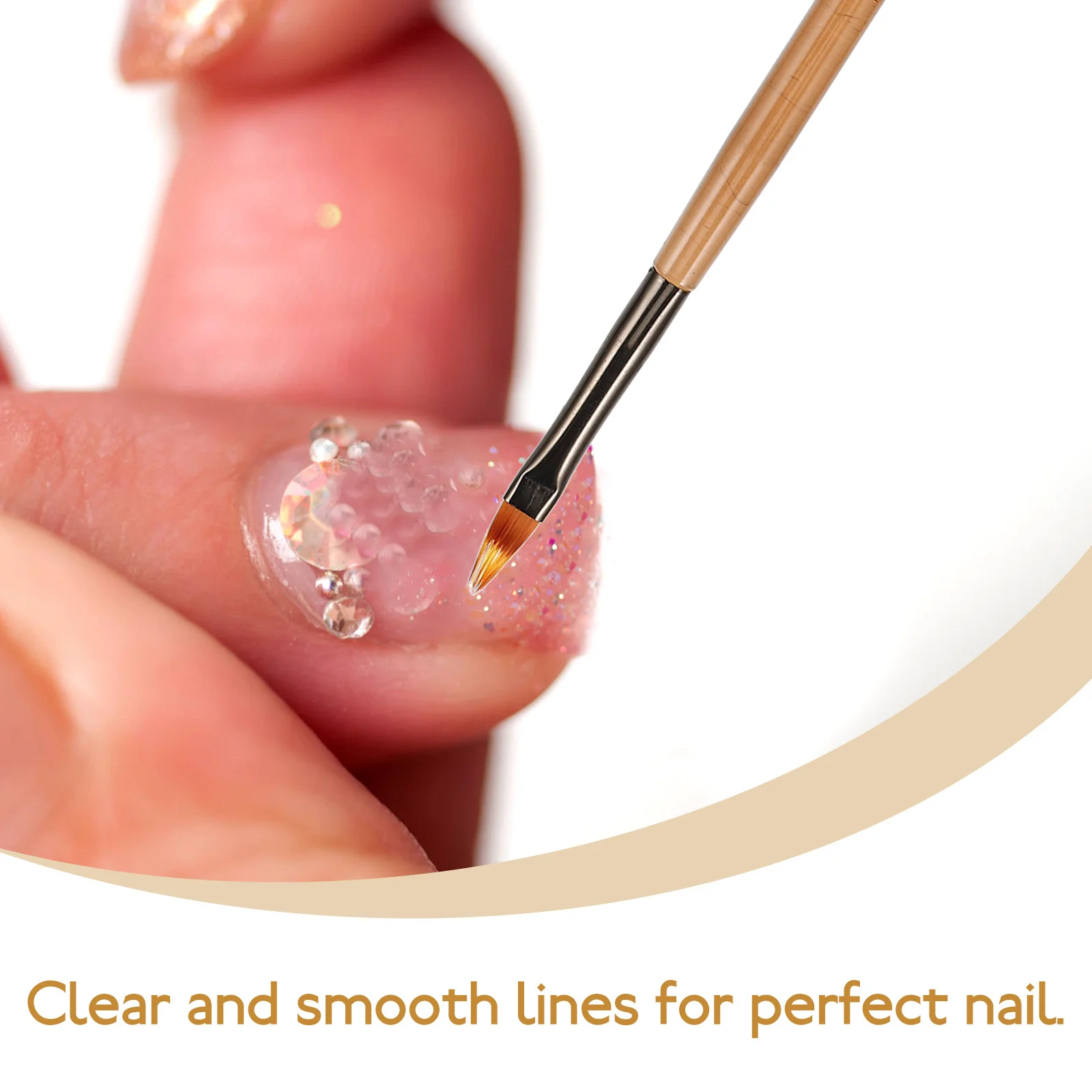 1 set di pennelli per nail art fini, set di pennelli multifunzionali per design delle unghie, pennelli professionali per strumenti per manicure con smalto gel