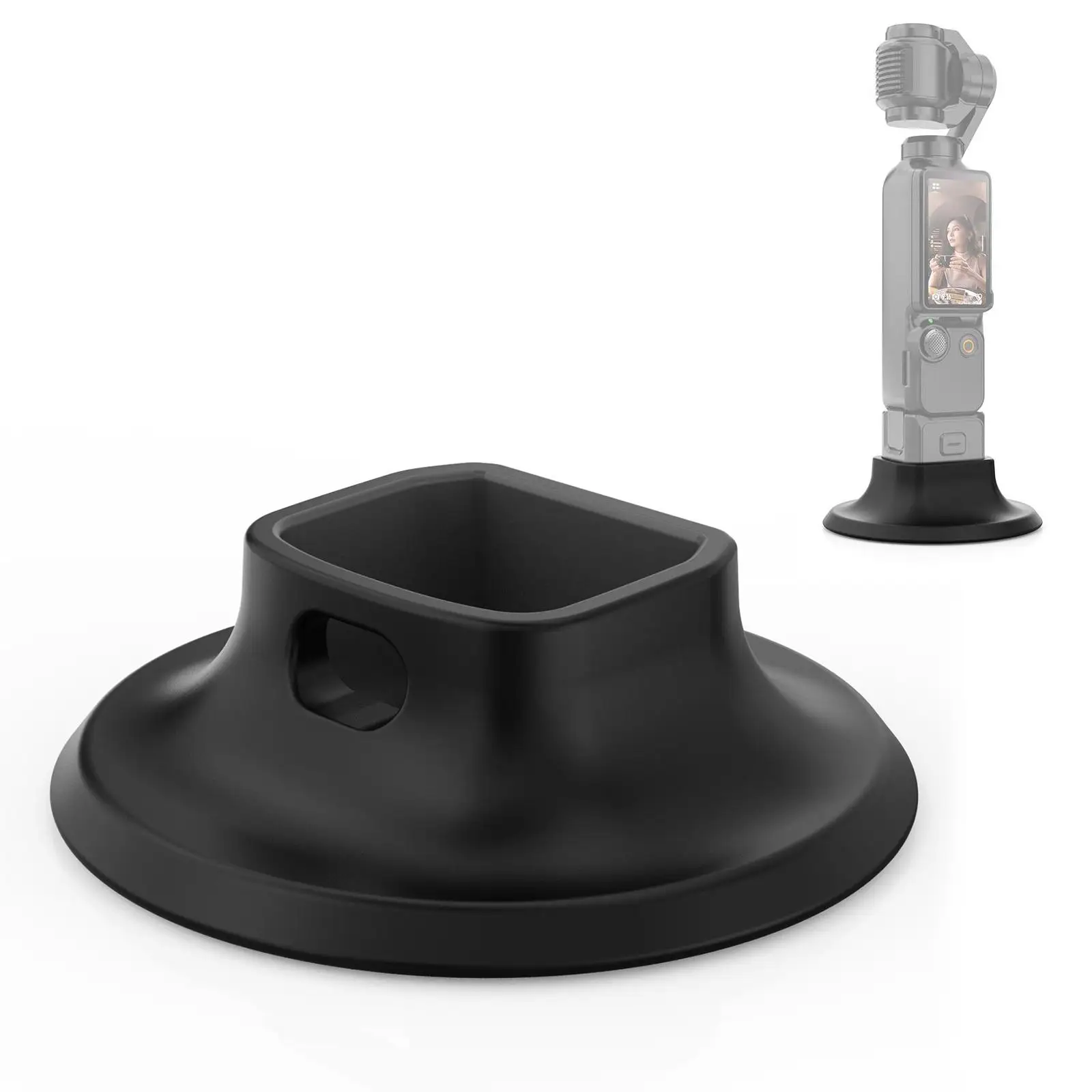 PULUZ for DJI Osmo Pocket 4P / 4 / 3 Adhesive Type Silicone Dock Desktop Base Bracket Stand