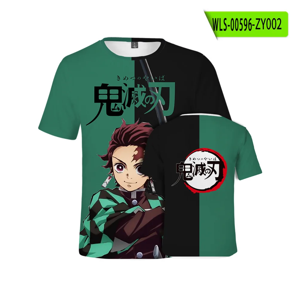 Popular Japanese Anime Demon Slayer Kamado Tanjirou Cosplay T shirt 3D Print Kid T-shirt Summer Men/Women Short Sleeve Y2k Tees