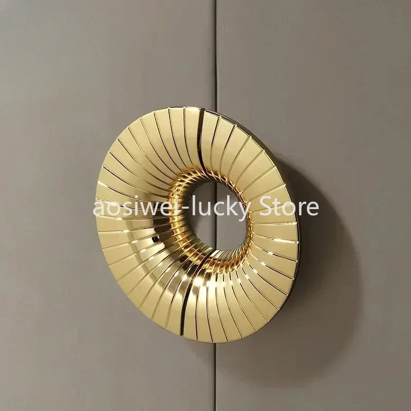Simple Half Round Kitchen Cabinet Handles Zinc Alloy Paired Cabinet Door Drawer Wardrobe Door Handles for Furniture 1Pair/2PCS