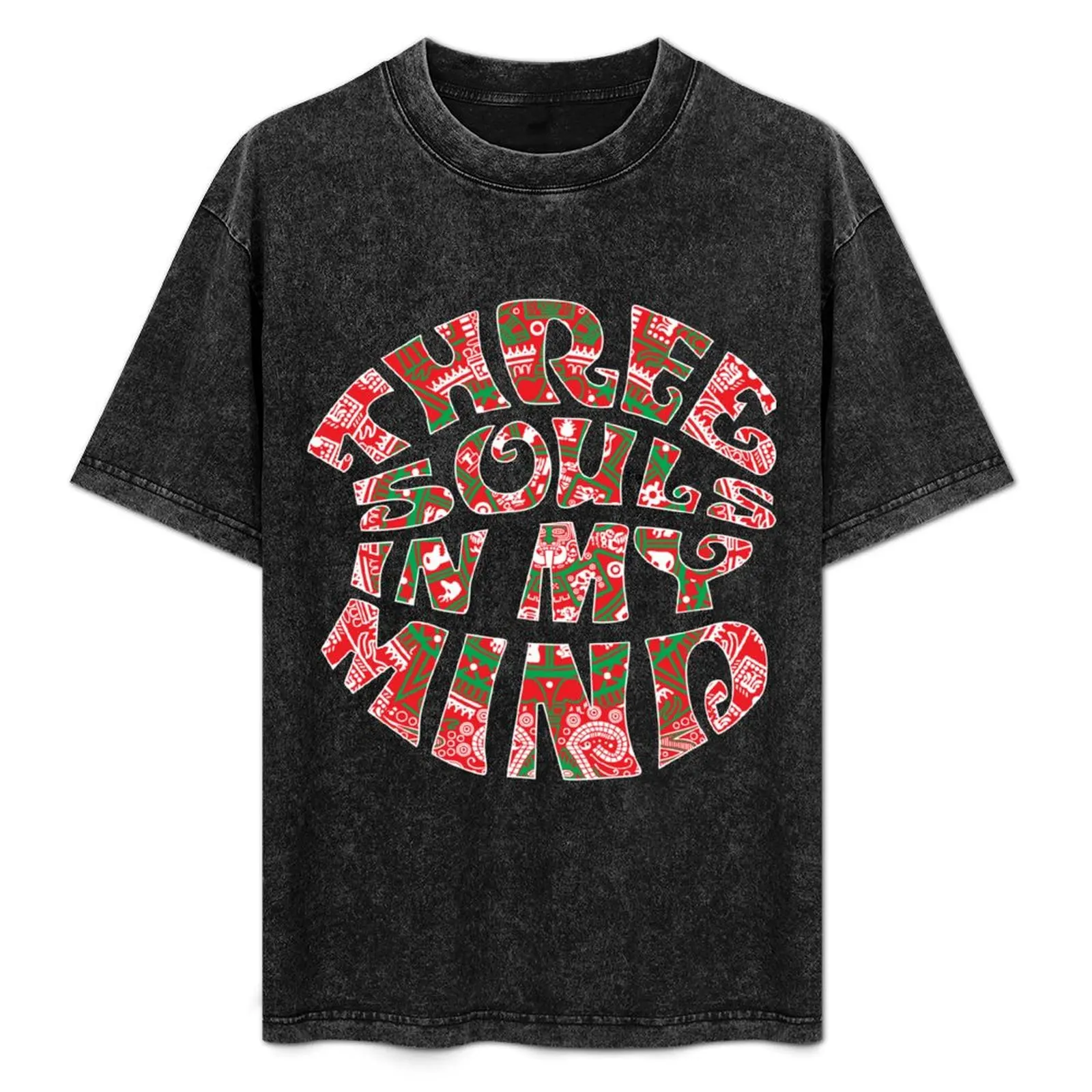 Camiseta TRES SOULS IN MY MIND, ropa de verano, cosas de anime aduaneras, cosas baratas, camisetas gráficas para hombres, hip hop