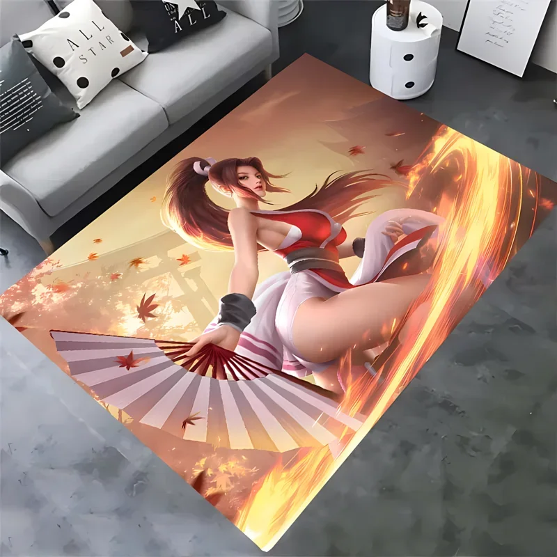 3D the king of fighters all star carpet  living room bedroom home decor garden lawn mat bathroom kitchen carpet birthday gift