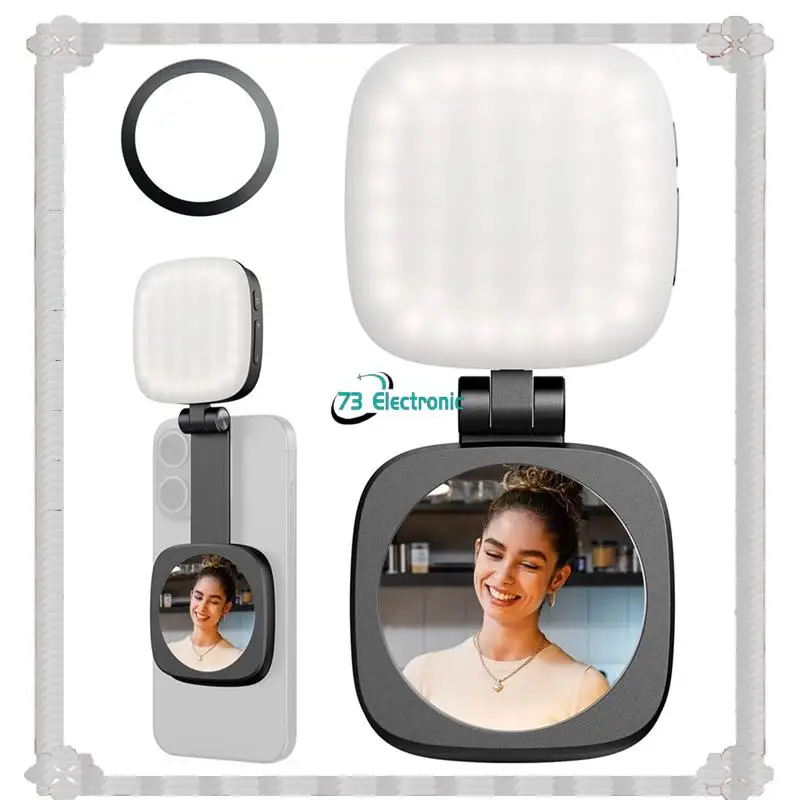 24-Hour Delivery Mini Selfie Fill Light Magnetic Light Can Be Used For Mobile Phone Beauty Camera For Selfies, Video Conference