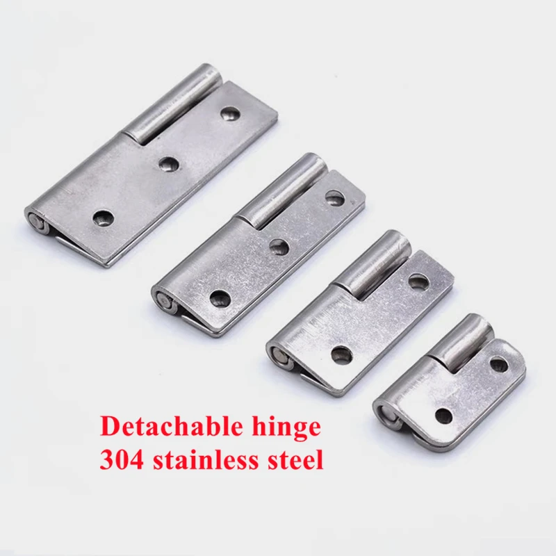 1.5/2/2.5/3/4 Inch Stainless Steel Flag Shape Detachable Hinge for Aluminum Doors Bathroom Door Bathroom Removable Hinge