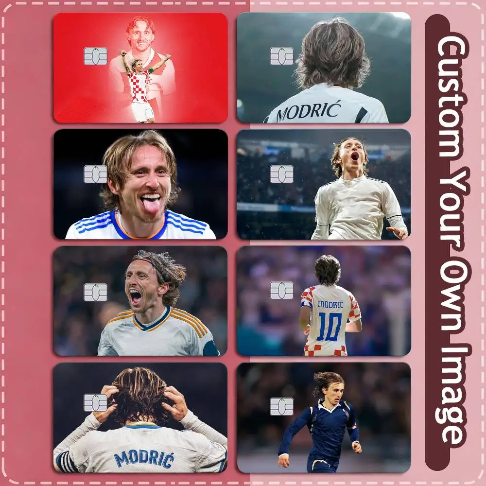Luka Modric Credit Card HD Stickers Small Chip Waterproof Sticker Game Card Decal Gift