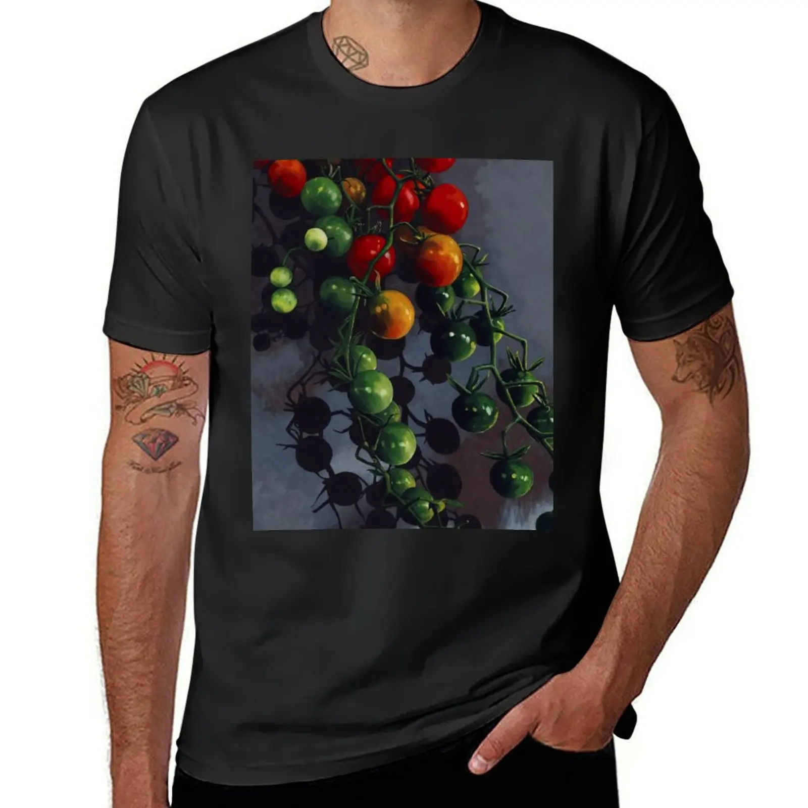 Red Currant Cherry Tomato T-Shirt cute tops oversized summer top clothes for men