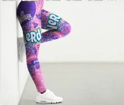 High Waist 3D Skull Print Tights for Women, Yoga Pants, Female Gothic Gym Clothing, Sexy Workout Leggings, Fitness Leggings