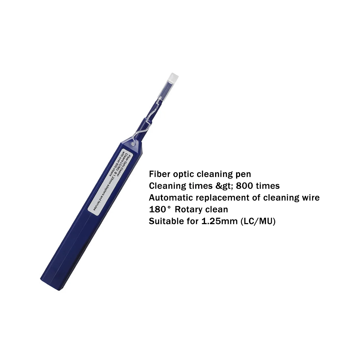 ST LC 커넥터용 광섬유 청소 카세트 키트, 광섬유 청소 도구, 10 개
