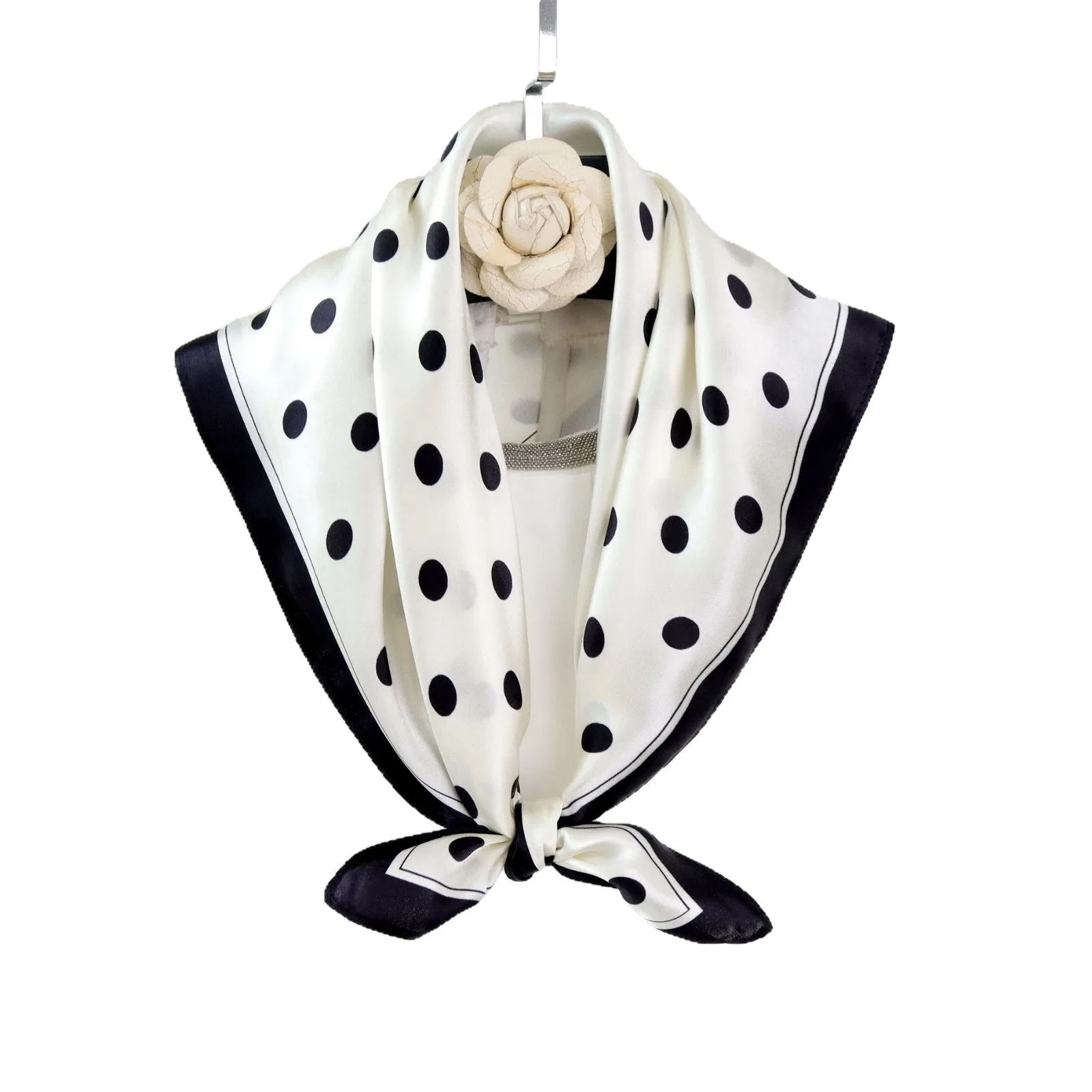 Hangzhou 100% Natural Silk Scarf Women Foulard Female Shawl Wrap elegant Square Neckerchief for Lady Hijab Bandana new Scarves