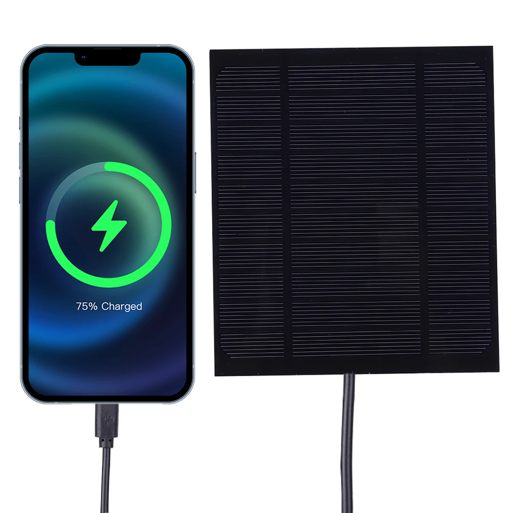 

3.5W 5V USB Solar Panel Charger Waterproof Lightweight Solar Charger High Performance Monocrystalline for Small Fan Power Bank