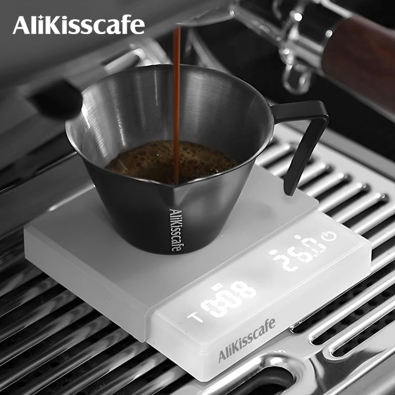 AliKisscafe Coffee Scale Digital Scale With Timer Usb Electronic Precision Portable Barista Tools Kitchen Espresso Accessories