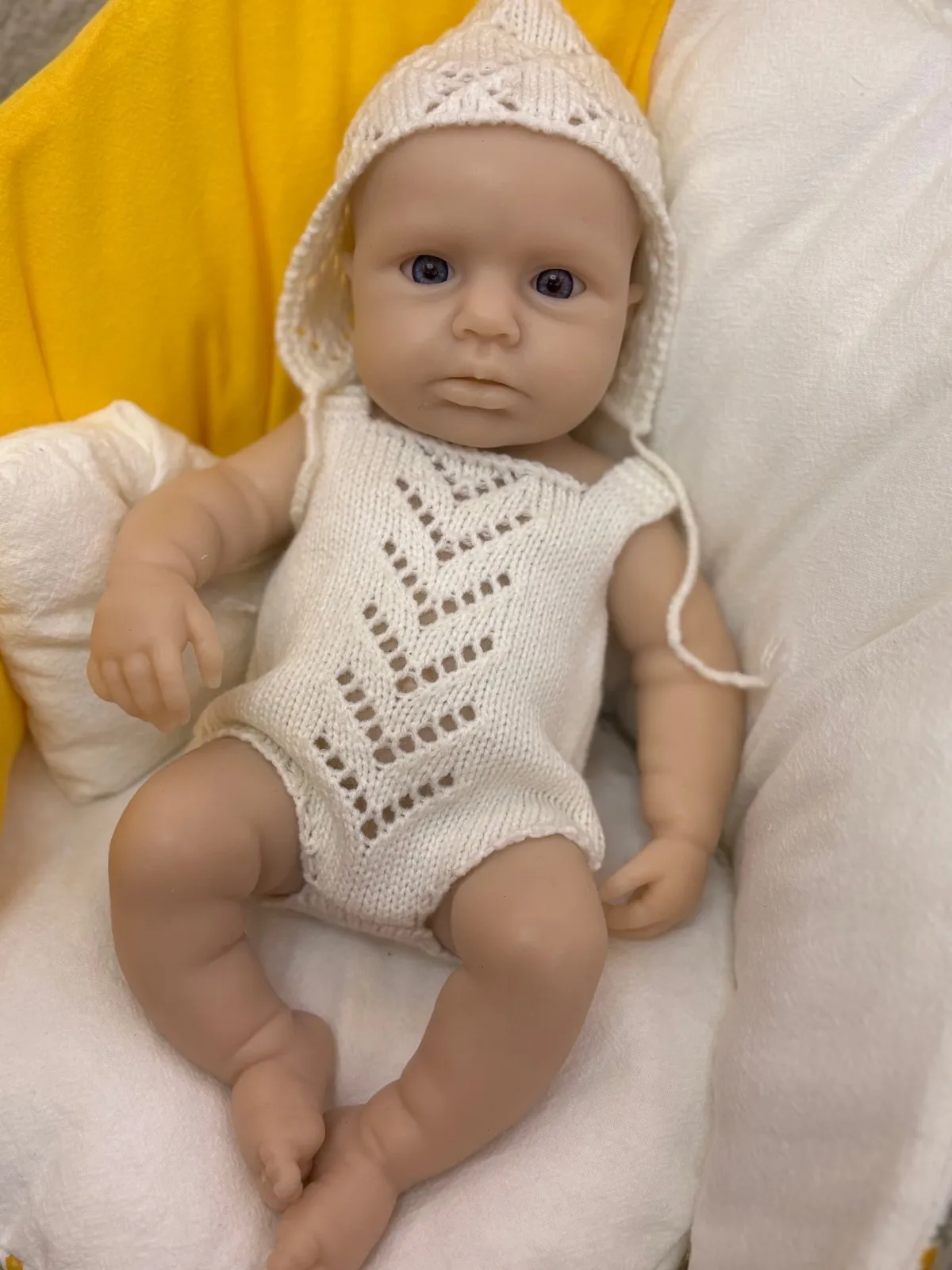 

13-дюймовые куклы Loulou Girl Reborn с открытыми глазами, ручная роспись, неокрашенный силиконовый корпус Bebe Boneca Renascida Muñecas De Silicona