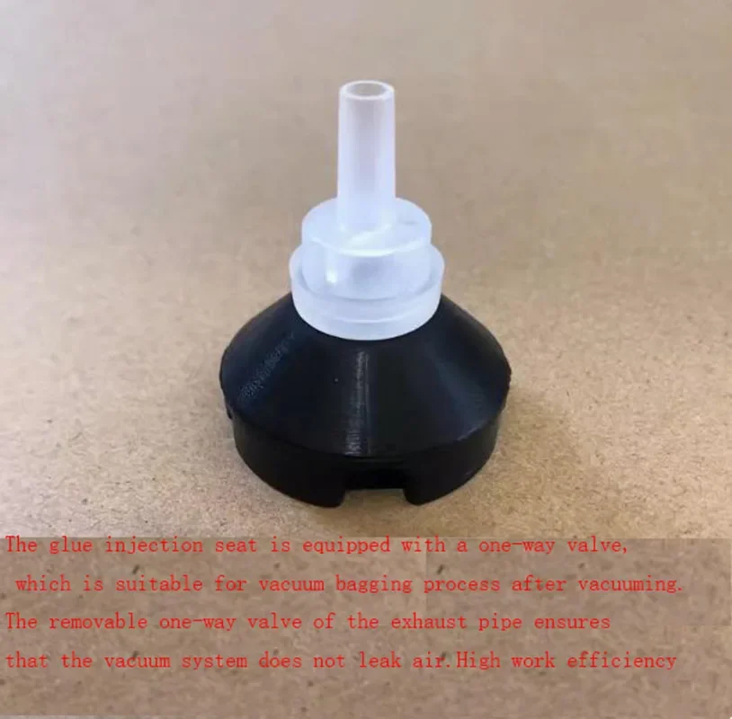 5pcs/lot Carbon Glassfiber Fabric for RTM Vaccum Resin Infusion Glue Inject Base Silicone Connector