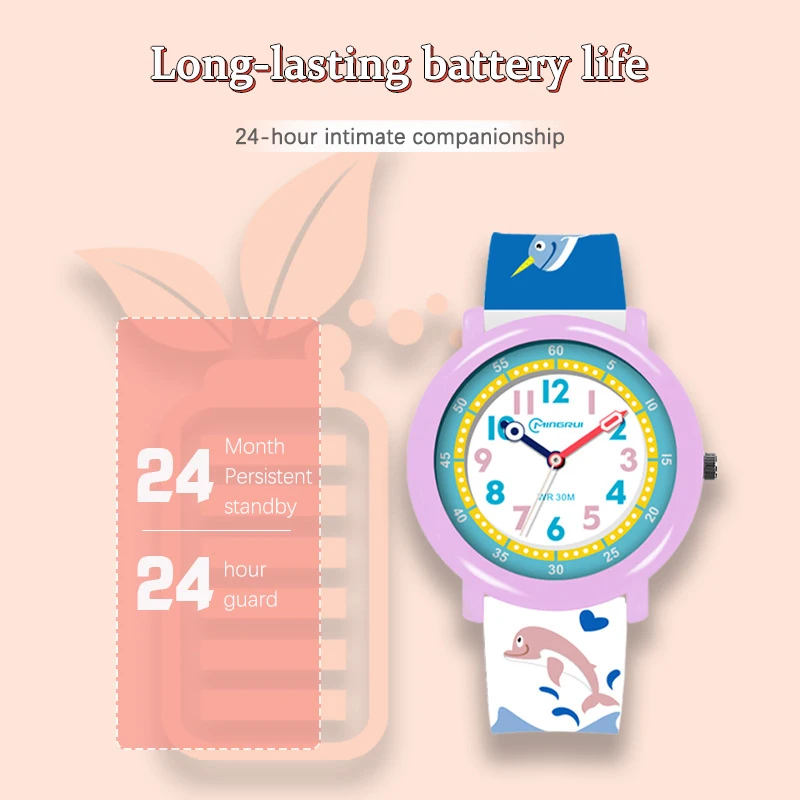 UTHAI CQ511 New Cartoon Student Children's Watch Luminous 30 meter Waterproof and Drop resistant Quartz Watch Clock Gift
