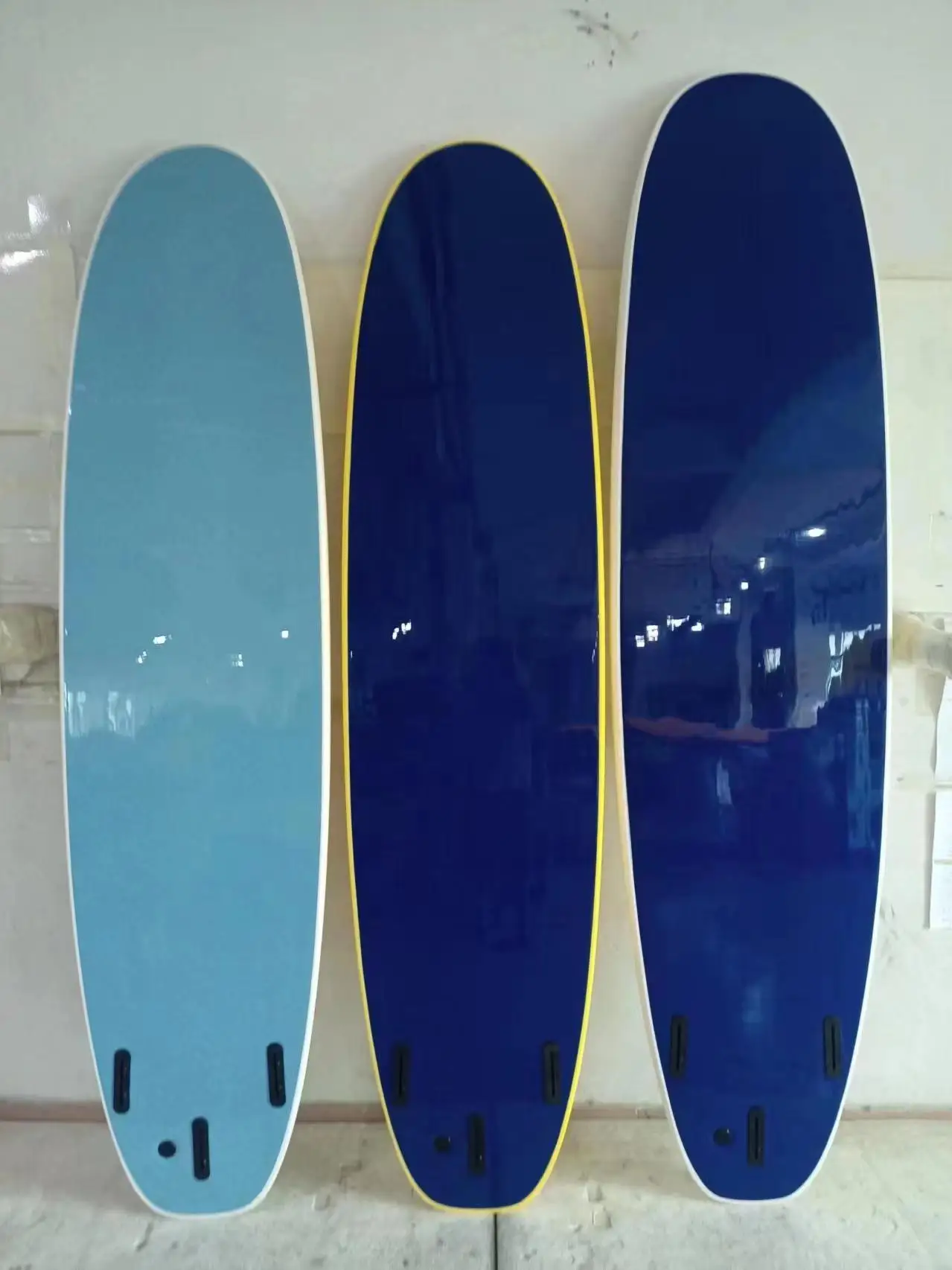 High Quality EPS Foam Surfboard with IXPE Soft Top HDPE Bottom Heat Lamination Ready Ship Direct Factory Sale for Ocean Waters