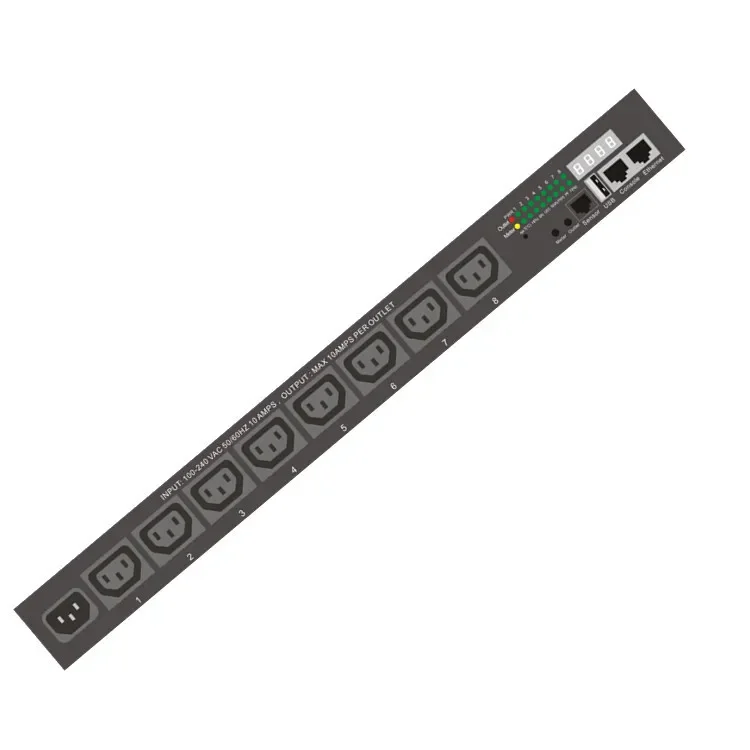 High-quality 64A three-phase intelligent metered socket rack power distribution unit smart PDU