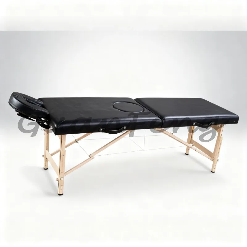 Small Massage Table with Middle Hole, Face Cutout Design for Male Body Massage Spa Beauty Table