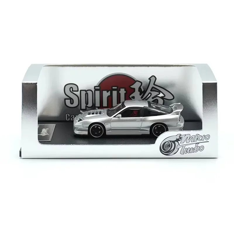 MT In Voorraad 1:64 Pandem S13 Silvia 180SX Type X Lowride Metallic Wit Diecast Diorama Auto Model Collectie Speelgoed MicroTurbo