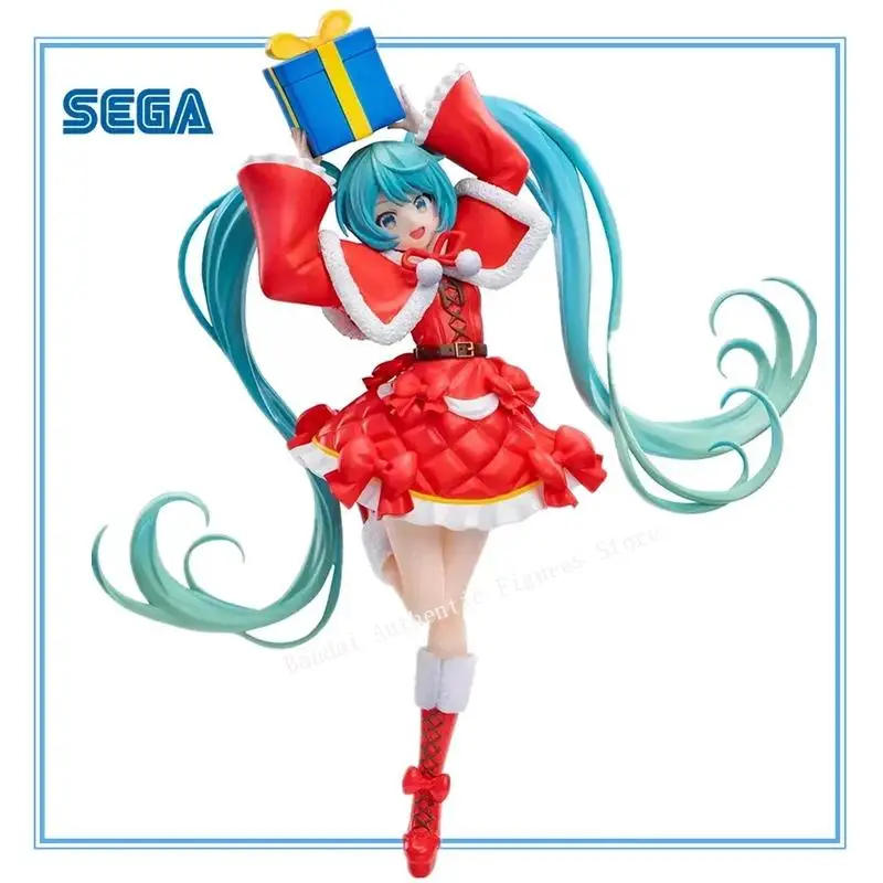 在庫あり-オリジナル-sega-ルミナスタ-vocaloid-初音ミク-クリスマス2024-ver-19cmのかわいいアニメアクションフィギュアモデルオーナメント玩具