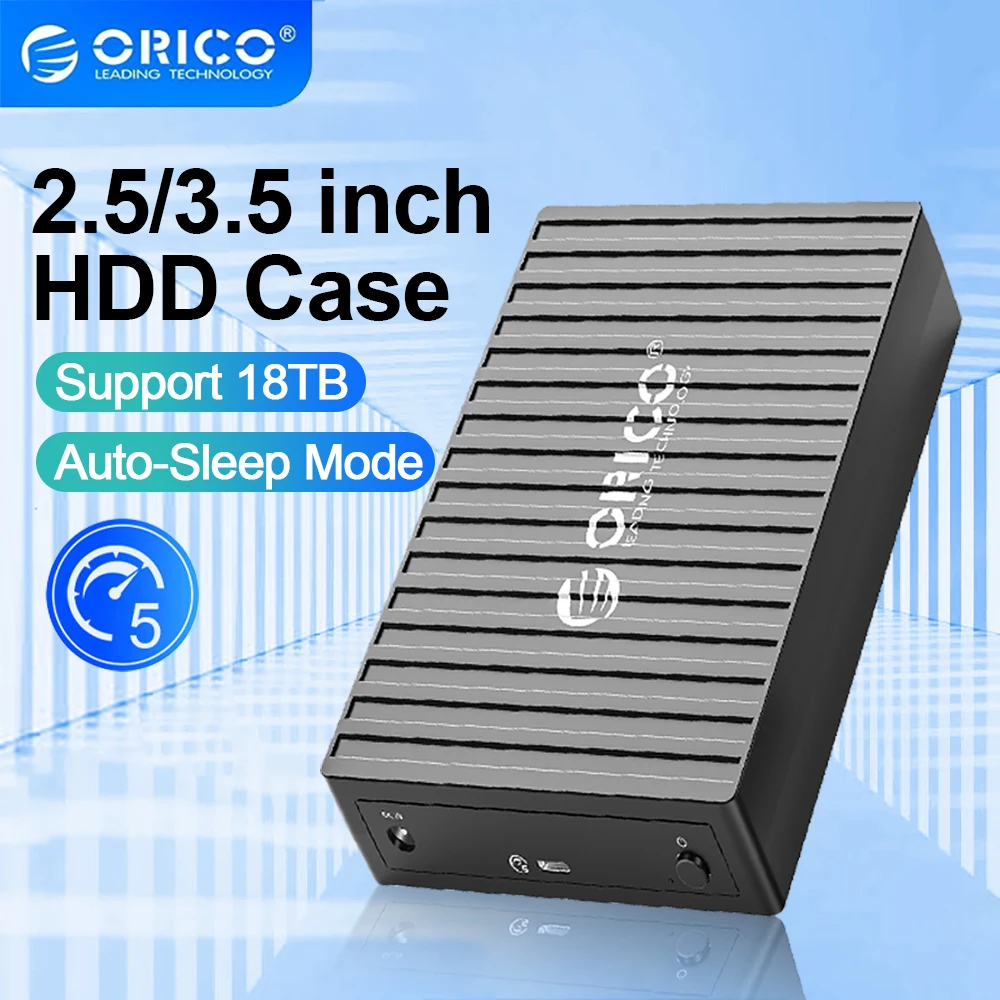 

ORICO 3.5" HDD Case Type C 2.5'' 3.5 SATA Hard Drive Enclosure SATA to USB 3.0 External Hard Drive Reader for 2.5/3.5'' HDD SSD