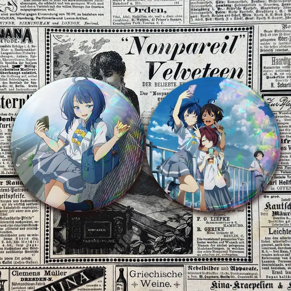 Yanami Anna Too Many Losing Heroines Button Badge 2PC Sets for Bags & Clothes & Accessories Metal Pin Creative Gift