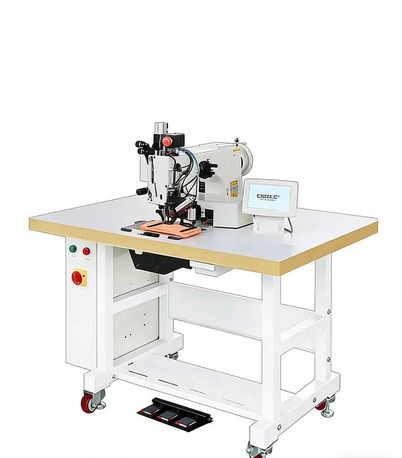 Lockstitch Industrial Sewing Machine Computerized Pattern Apparel Machinery For Extra Heavy Duty GC204-108