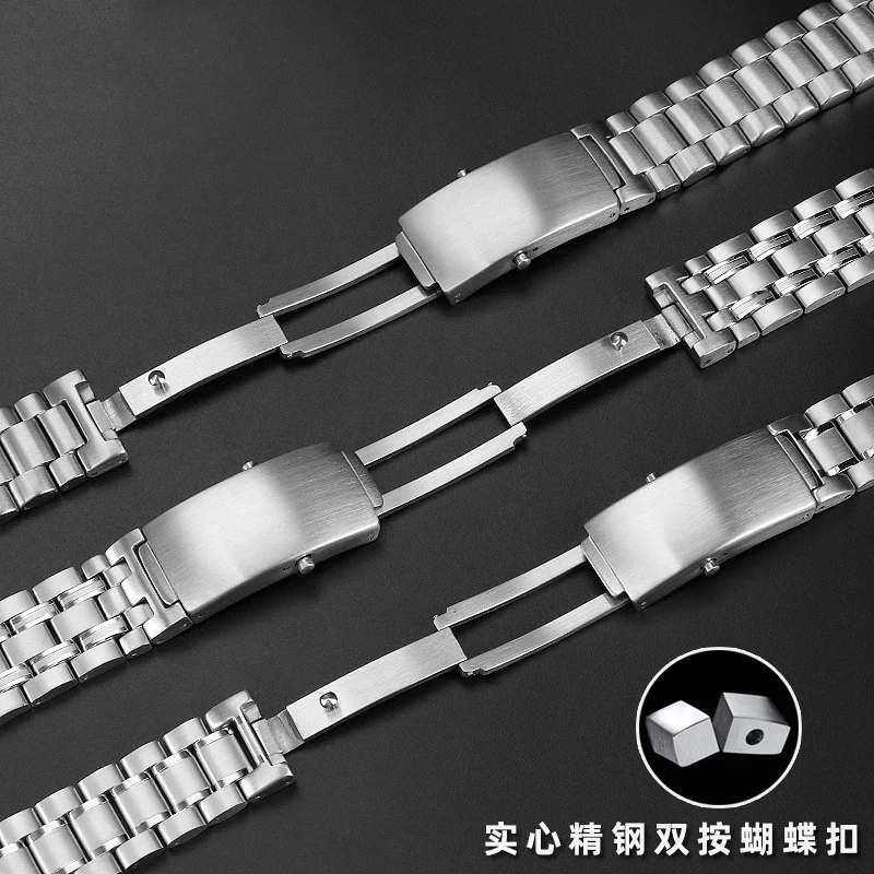 حزام (استيك) ساعة حزام من الفولاذ المقاوم للصدأ لأوميغا 007 سيماستر كوكب المحيط 300 متر ملحقات حزام الساعات الرياضية 18 مللي متر 20 مللي متر 22 مللي متر