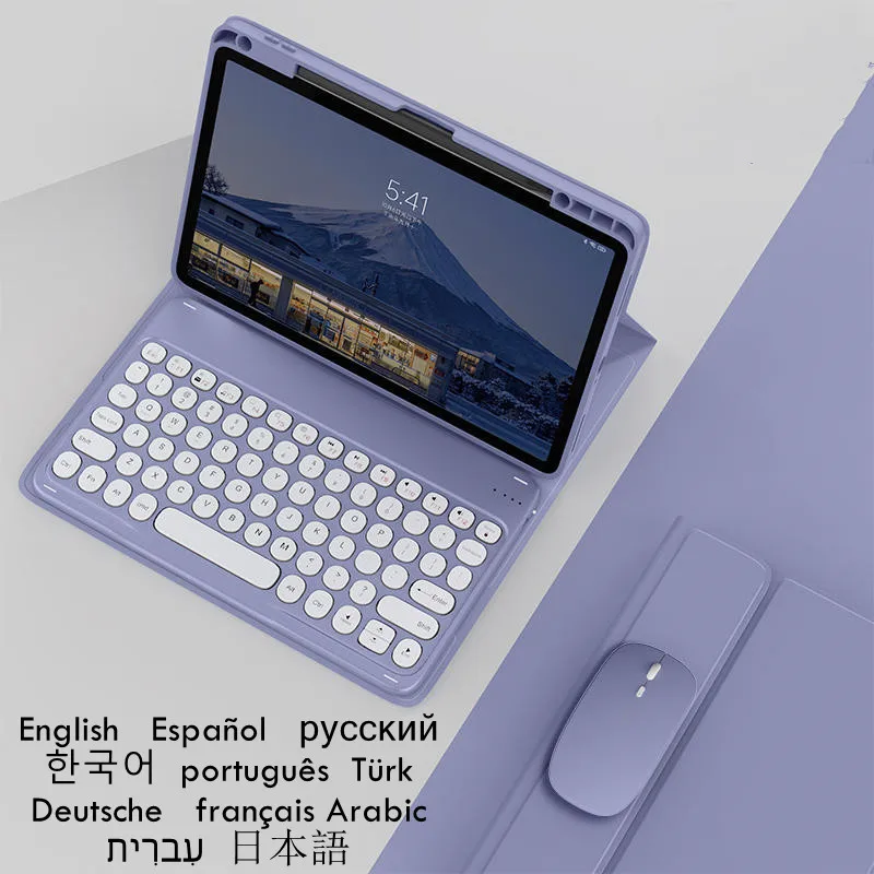 

Magentic Case For Huawei MatePad 11 5 inch BTK-W09 Wireless Keyboard Russian Spanish Arabic Funda For MatePad 11.5 2022 Cover