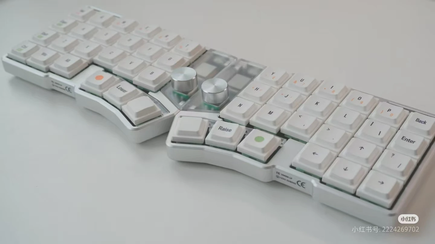 シルバー/在庫あり）Cornix ワイヤレス分割メカニカルキーボード