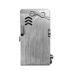 Vintage Brass Titanium Kerosenes Lighter Refillable Automatic Windproof Oil Lighter Smoking Durable Metal Petrol Flint Lighter