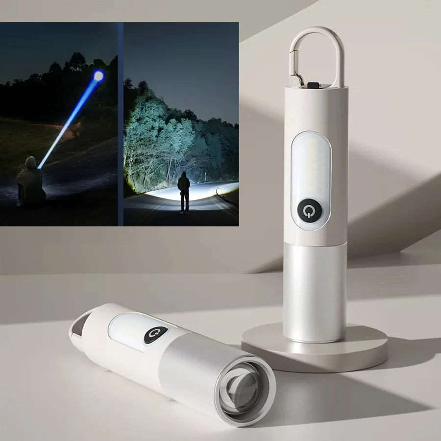 

Outdoor Strong Light Flashlight Multifunctional Rechargeable High Brightness Emergency Camping Light For Camping,Hiking,Fishing