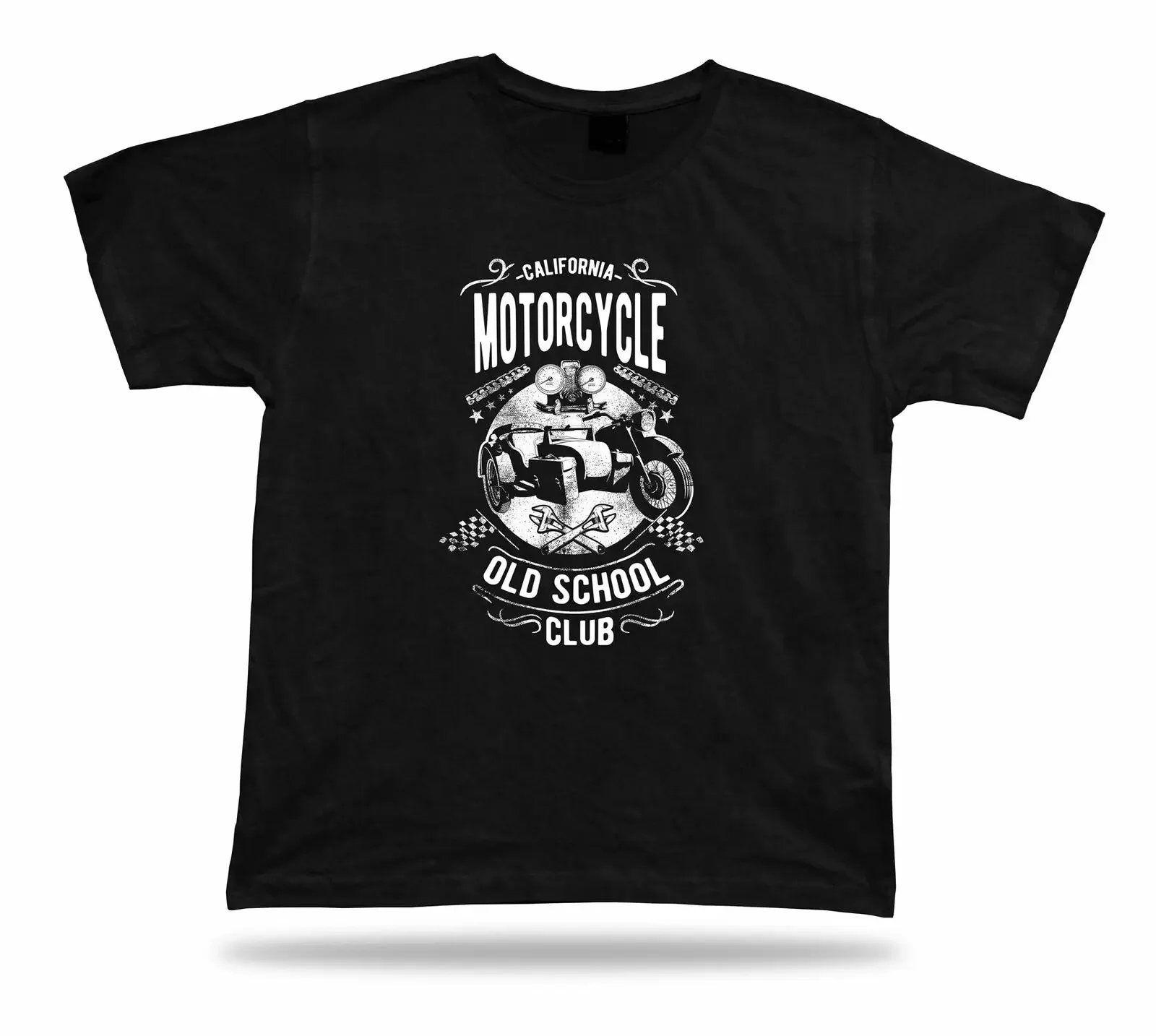 

Retro California Motorcycle Oldschool Club Motobike Rider Gift T-Shirt. Summer Cotton Short Sleeve O-Neck Mens T Shirt New S-3XL