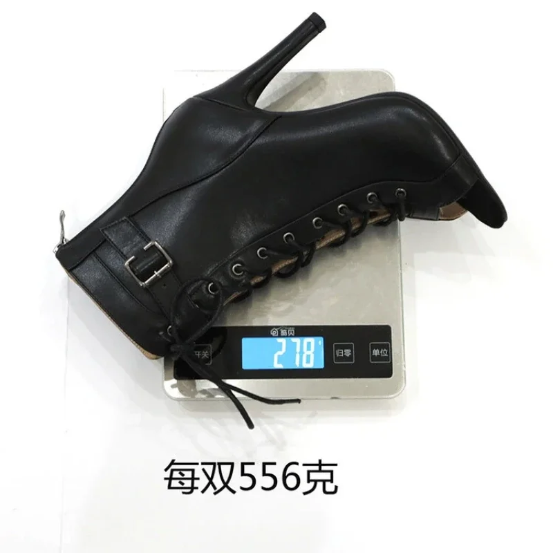 Spezielle High Heels für Jazz Dance, Damenschuhe für das Training, Sandalen mit offener Zehenpartie, europäische und amerikanische Schnür-Mesh-Damenstiefel – Detail 5