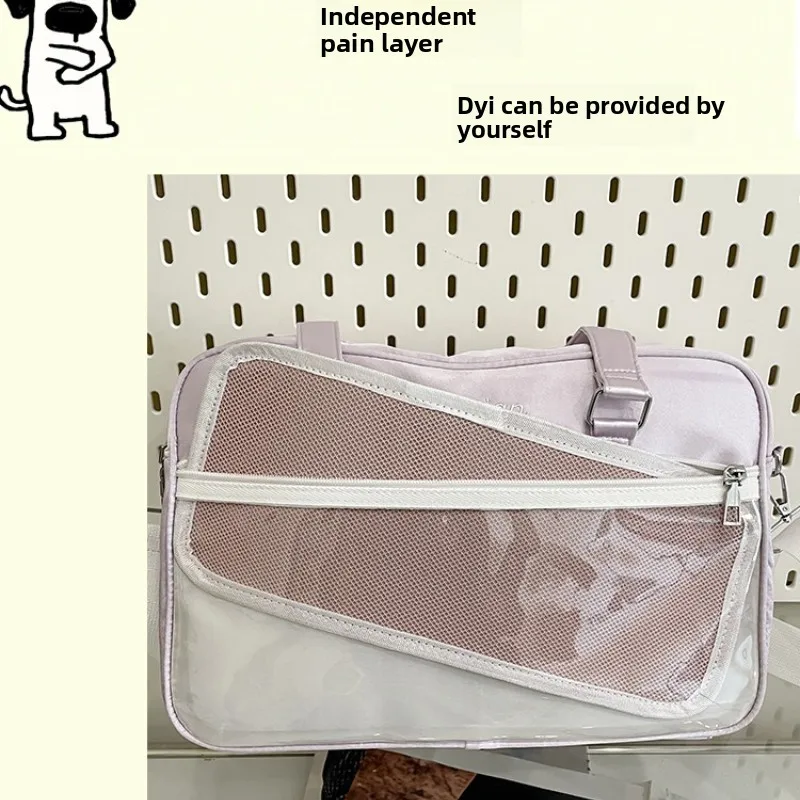 Large Capacity Women Tote Bag New Anime Japan Style JK Uniform Bar Pain Bag Casual Shopping Animation Shoulder Crossbody Bag - Image 4