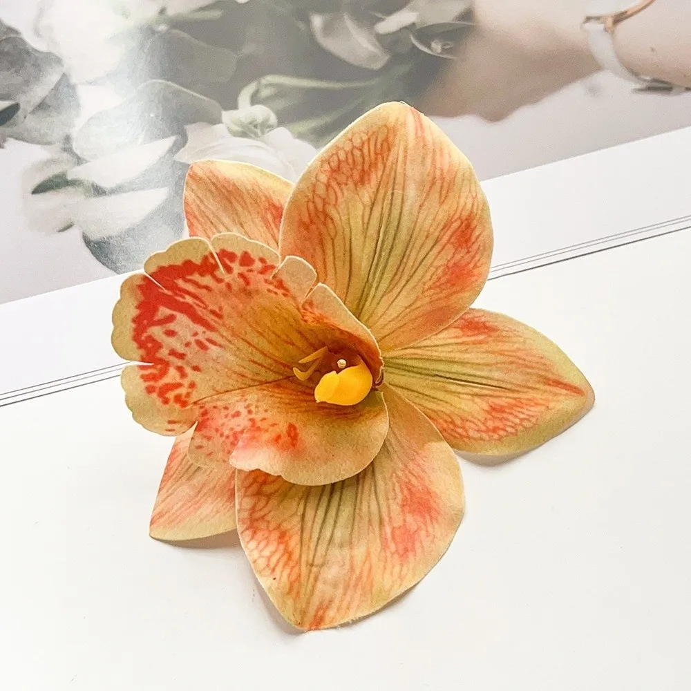 Artificial Magnolia Flower Hair Clip description 5
