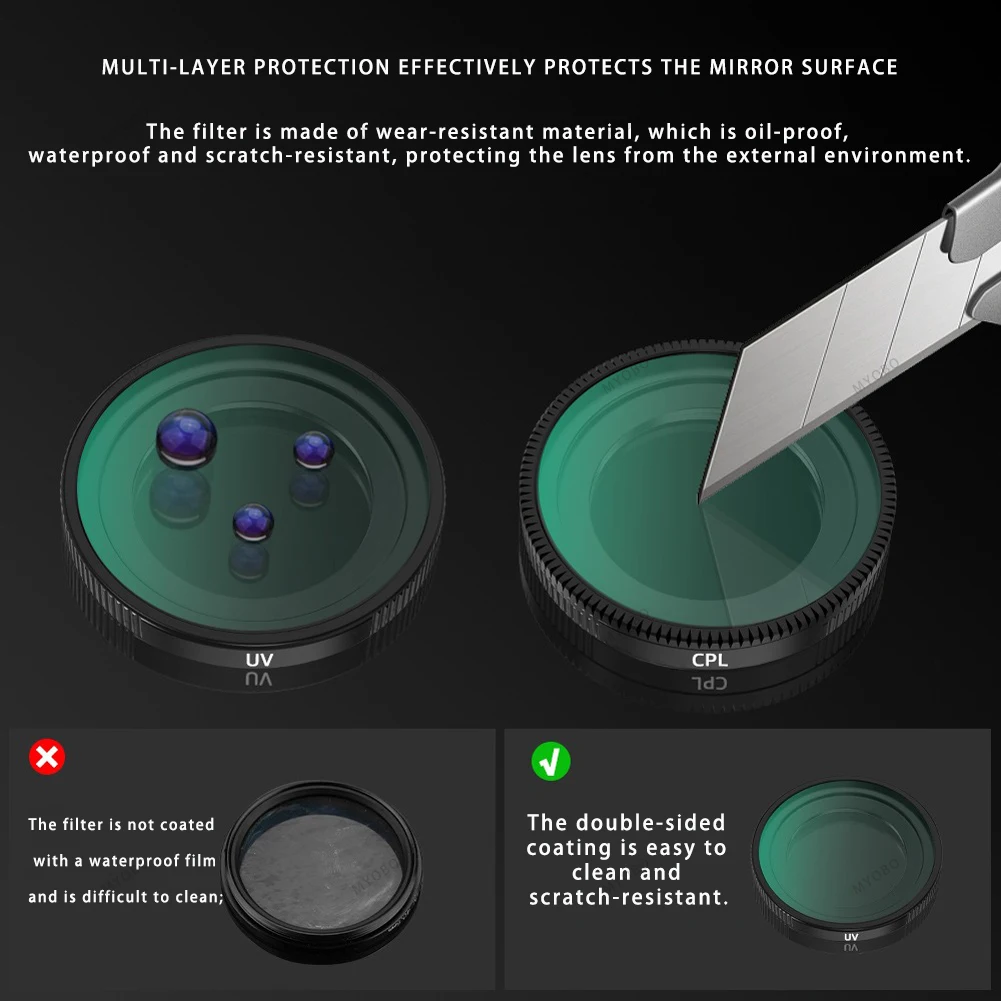 Filtry Len do Insta360 GO 3S ND Zestaw filtrów ND8 ND16 ND32 ND64 CPL Filtr UV do Insta 360 GO3S Zestawy akcesoriów