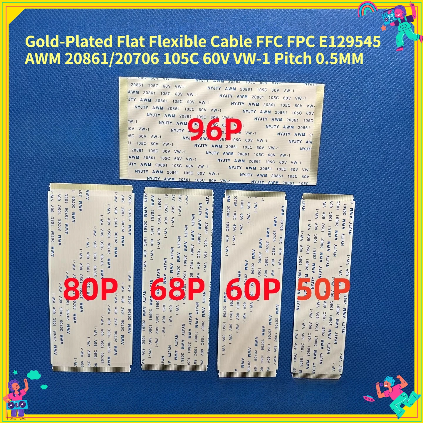 1PCS Gold-Plated Fl…