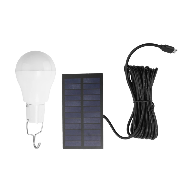 Portable LED Solar Light 15W Bulb LED Lamp USB Rechargeable Solar Powered Outdoor/Indoor Travel Camping Garden Light