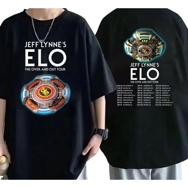 

Рубашка Jeff Lynne's ELO Over and Out Final Tour 2024, тяжелая рубашка