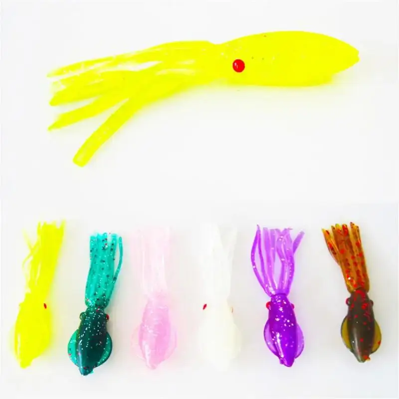 1PCS 6.5cm 3g Squid Bait Realistic Pesca Tackle Luya Bait Artificial Swimbait Attractive Fishing Gear Soft Bait Fake Bait